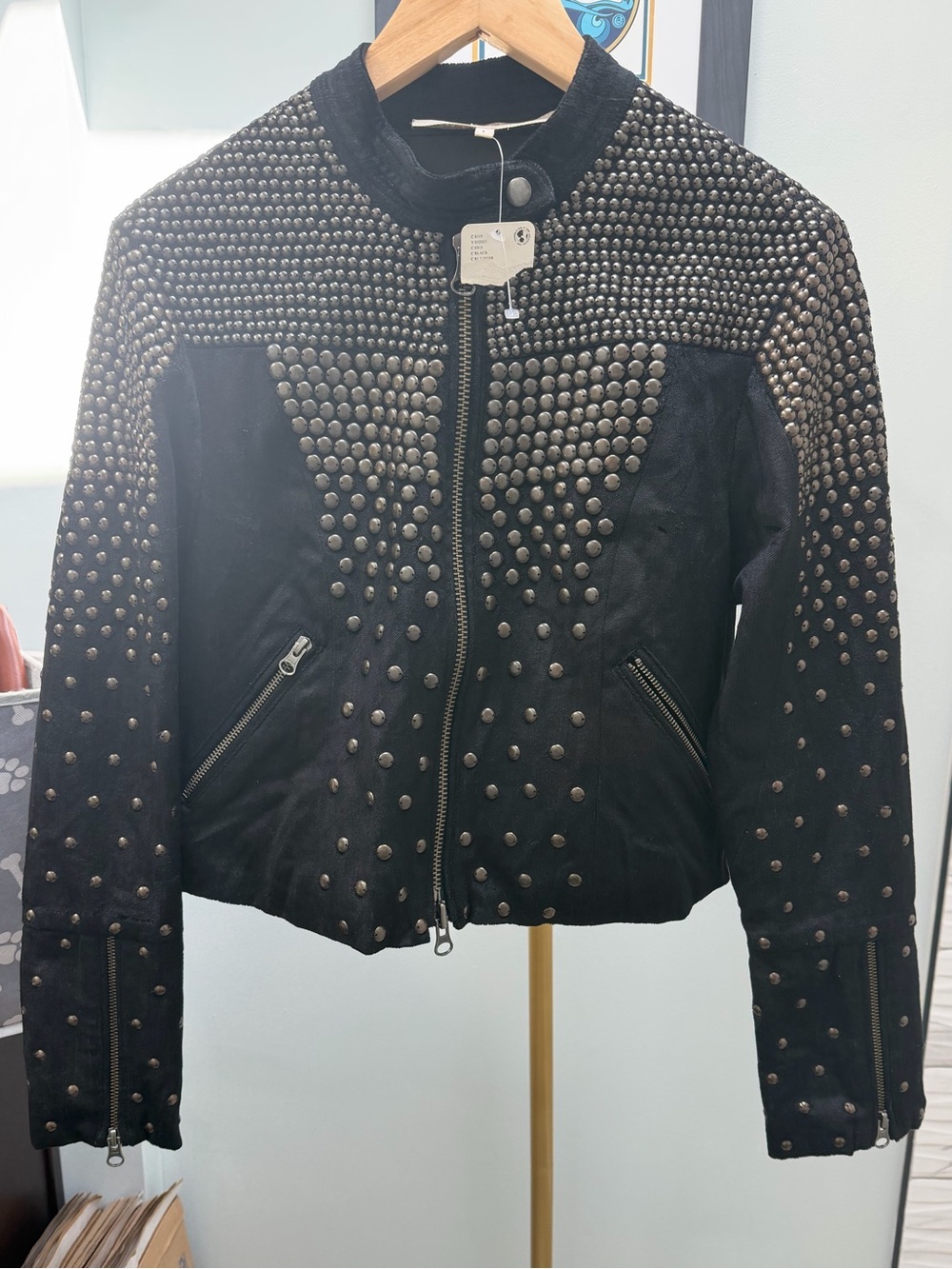 NWT Free People Keeping It Cool Moto Jacket Size Small - Picture 6 of 8